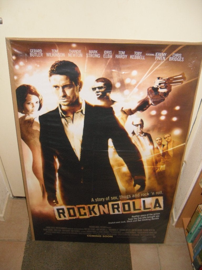 Rock n rolla Filmposter, Ophalen, Zo goed als nieuw, A1 t/m A3, Film en Tv