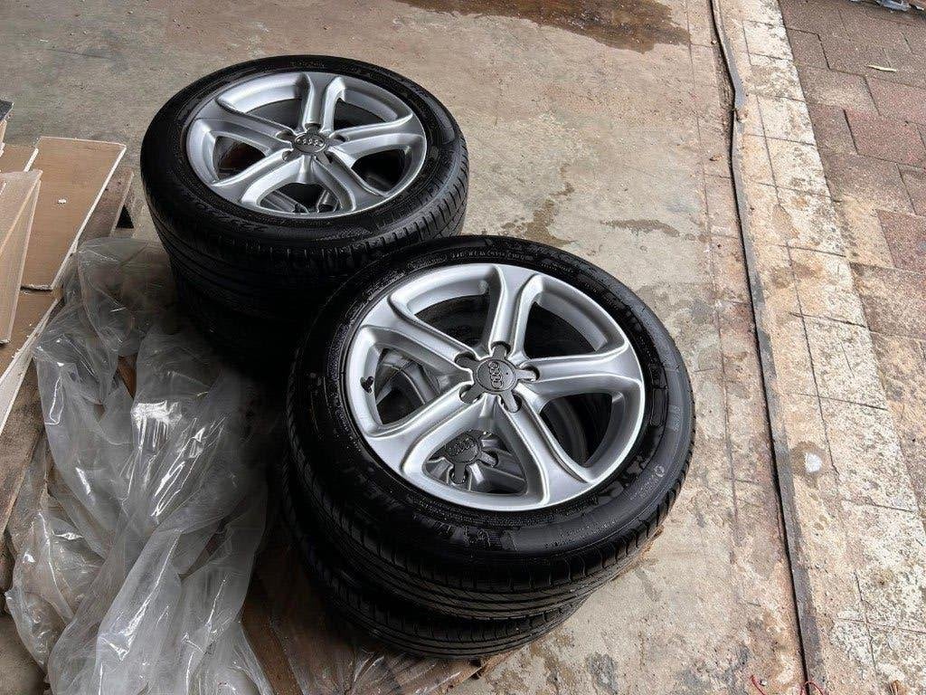 18 Inch Audi velgen met Michelin Primacy 4 banden, Auto-onderdelen, Ophalen, 18 inch, Gebruikt, Banden en Velgen