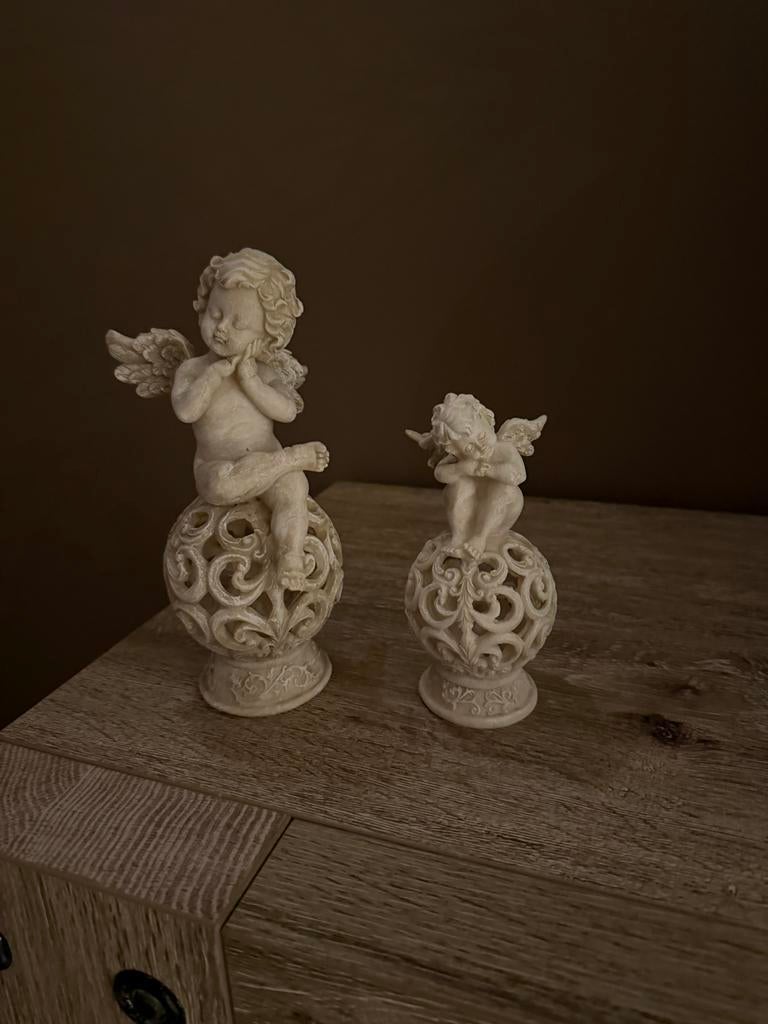 Engel engelen engeltjes set van twee, Ophalen of Verzenden, Zo goed als nieuw, Religie