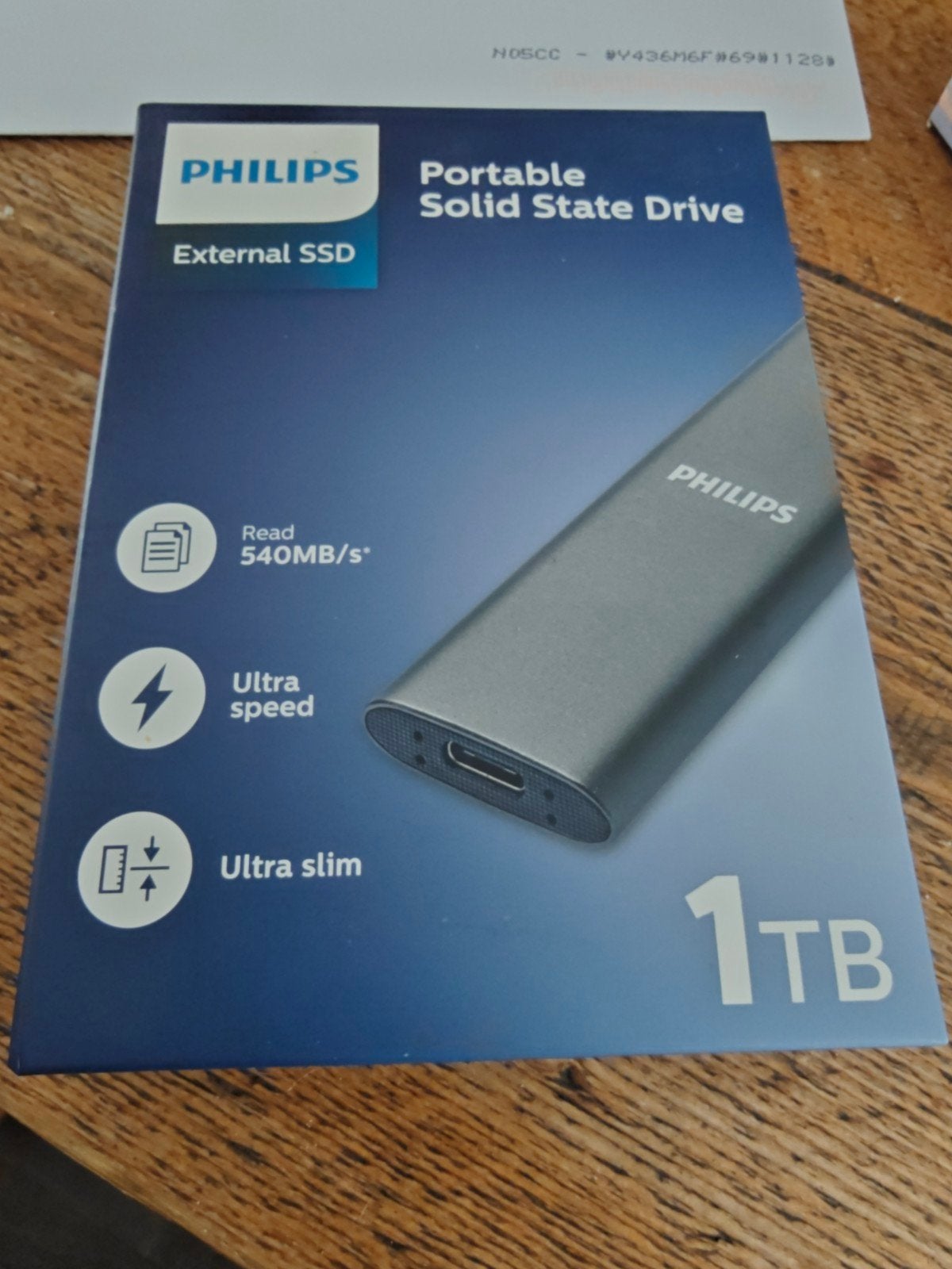 Philips Portable SSD 1TB - Externe Solid State Drive, Computers en Software, Harde schijven, Philips, Console, SSD, Nieuw