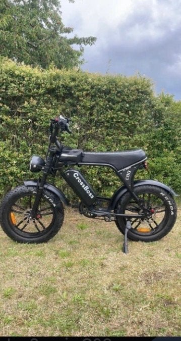 CrossBoss UBO E-bike Fatbike, Zo goed als nieuw, 51 tot 55 cm, 30 tot 50 km per accu, Ophalen