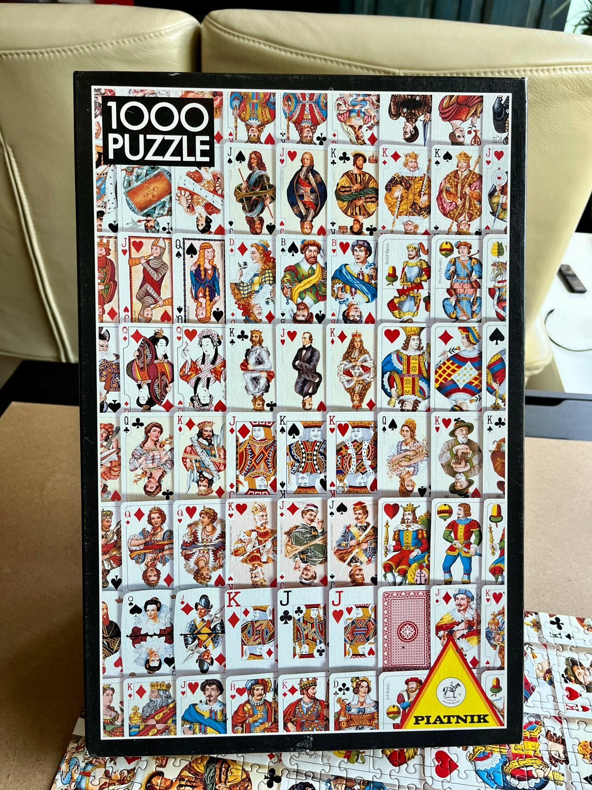 Puzzel spelkaarten. Piatnik 1000., Ophalen of Verzenden, 500 t/m 1500 stukjes, Zo goed als nieuw, Legpuzzel