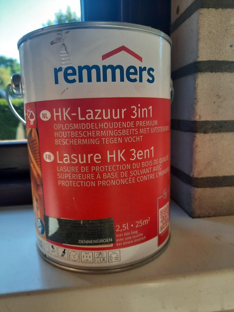 Nieuwe bus Remmers HK-Lazuur 3in1, Nieuw, Beits, Ophalen of Verzenden, Minder dan 5 liter