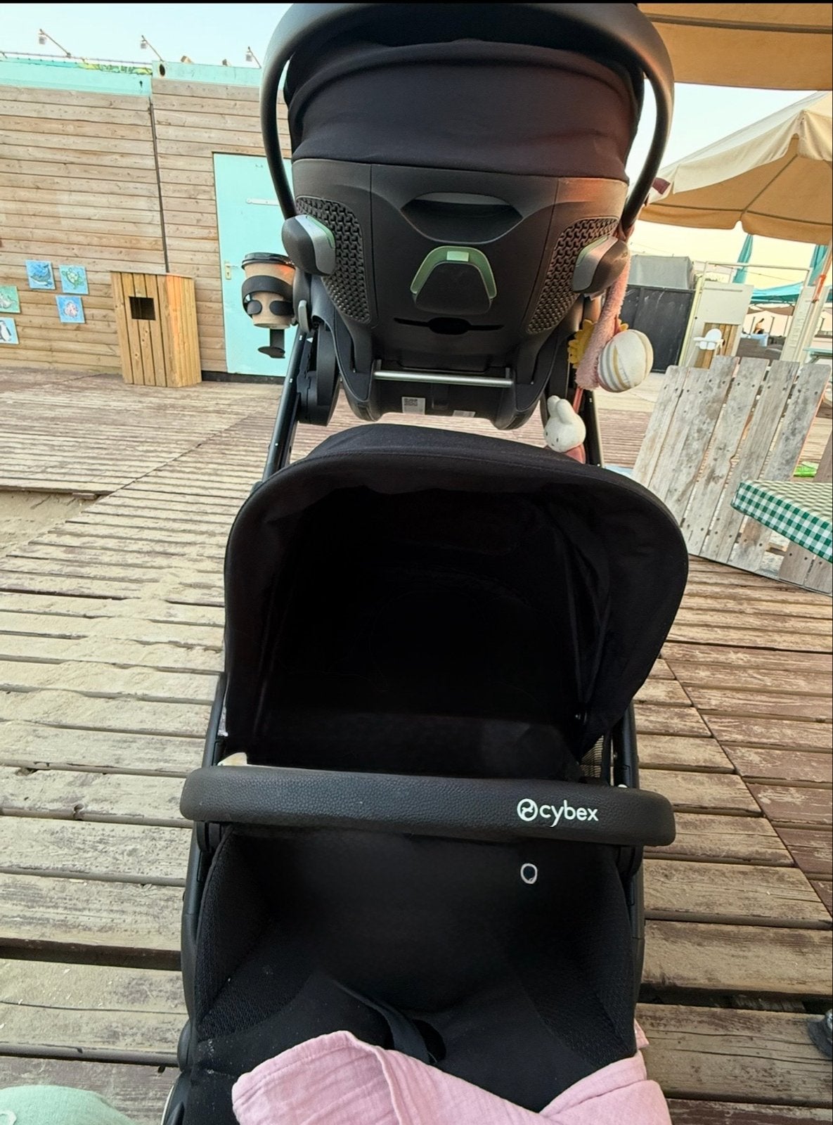 Cybex Tweeling Kinderwagen met Maxi-Cosi en zitjes, Gebruikt, Duowagen, Ophalen, Kinderwagen
