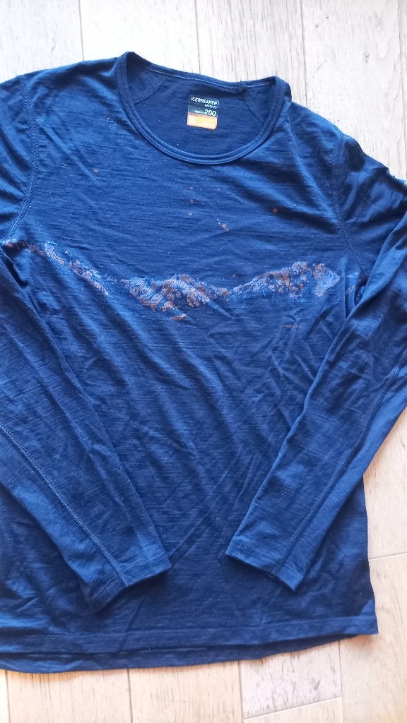 Icebreaker 100% merino shirt, size XL, Blauw, Ophalen of Verzenden, Zo goed als nieuw, Icebreaker