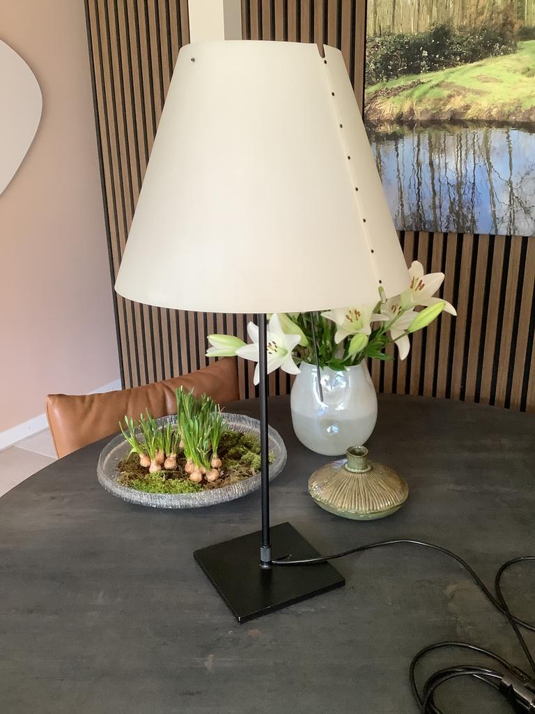 Luceplan Costanza D13 tafellamp, Huis en Inrichting, Lampen | Tafellampen, Ophalen, Zo goed als nieuw, Kunststof, Minder dan 50 cm