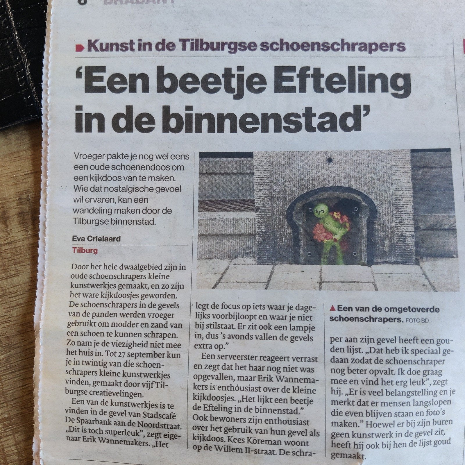 Een beetje Efteling in de binnenstad. Krantenartikel, Ophalen of Verzenden, 1980 tot heden, Nederland, Knipsel(s)