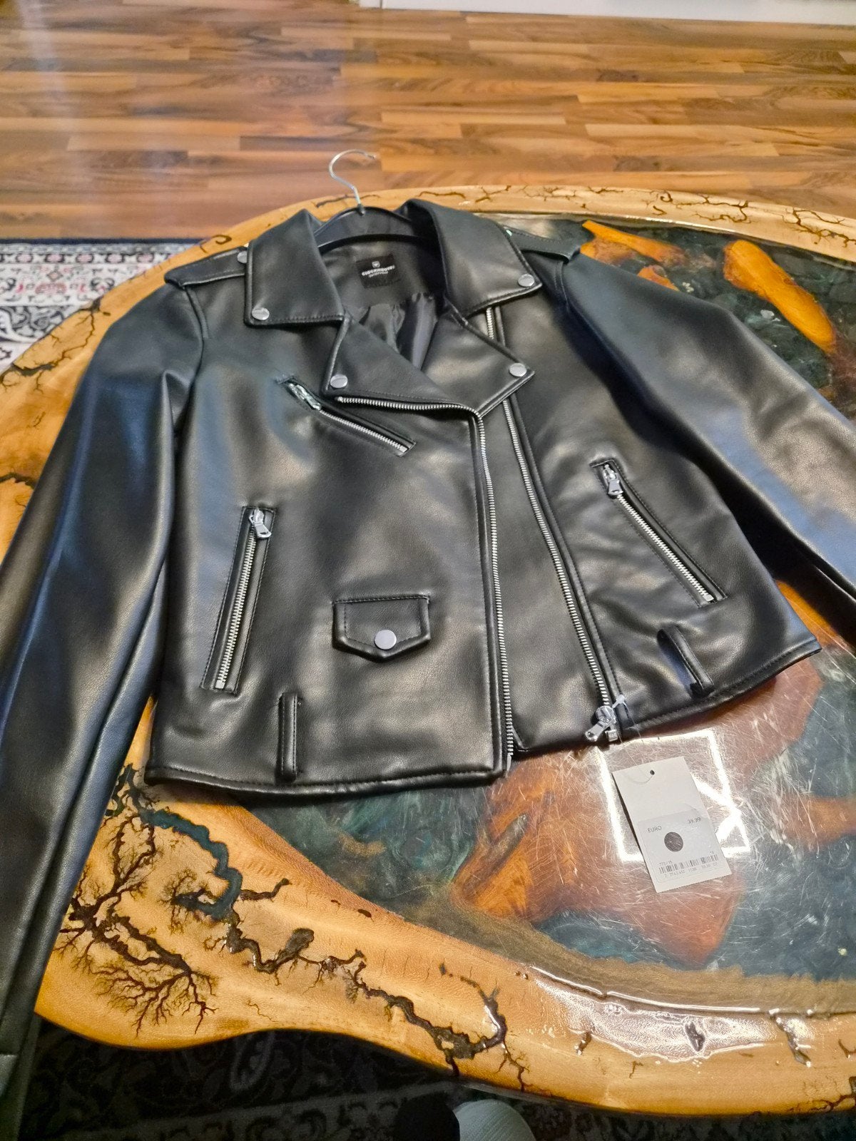 Clockhouse outerwear leren jas dames ongebruikt, Ophalen, Zo goed als nieuw, Zwart
