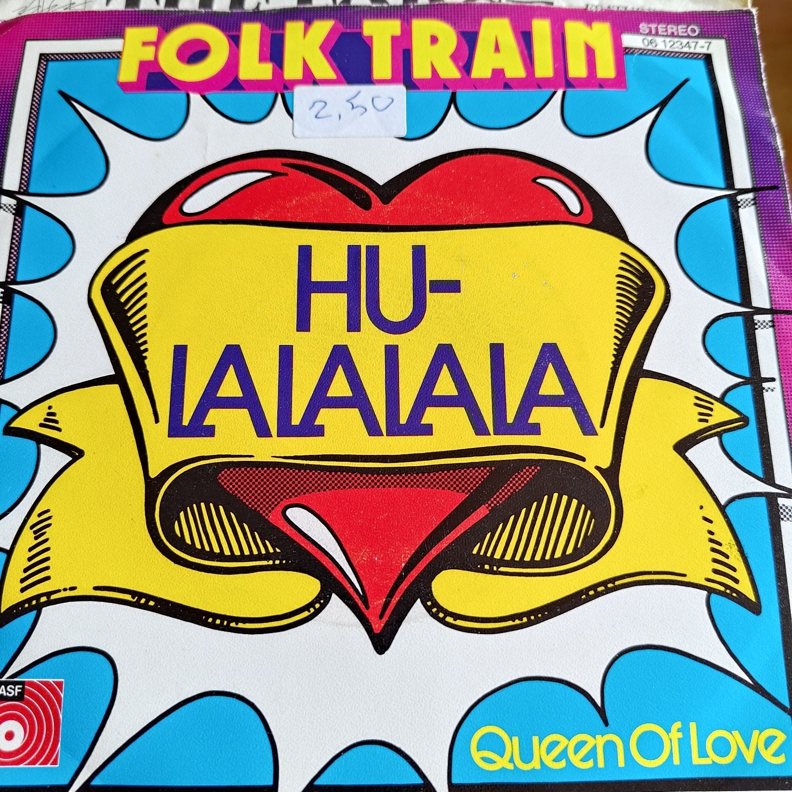Folk Train - Hu-Lalalala / Queen Of Love 7 inch vinyl, Cd's en Dvd's, Vinyl Singles, Ophalen of Verzenden, Gebruikt, 7 inch, Pop
