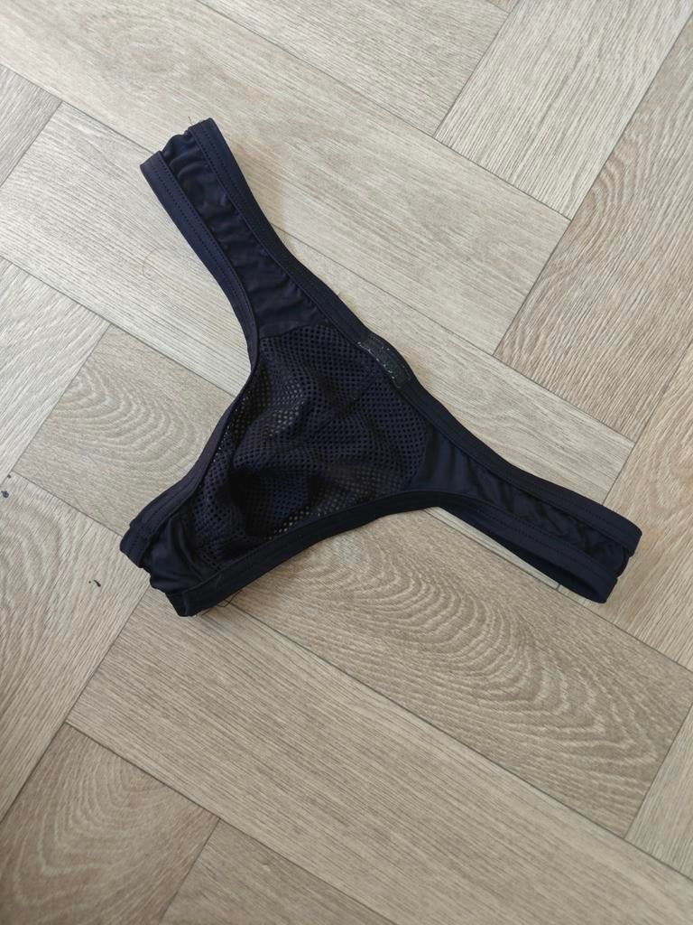 Manstore Thong - Maat M, Kleding | Heren, Ondergoed, Ophalen of Verzenden, Zwart, Manstore, Slip