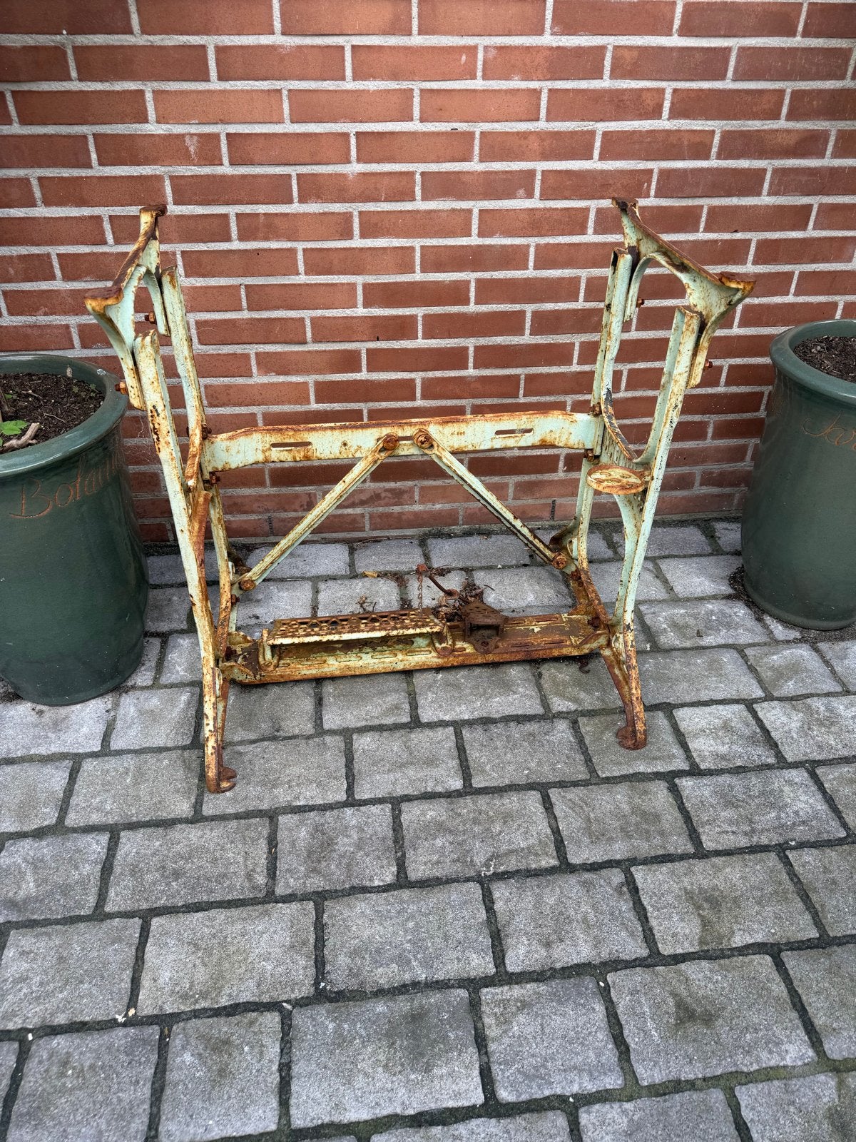 Antiek Oudkerk Naaimachine Onderstel - Decoratief, Antiek en Kunst, Ophalen
