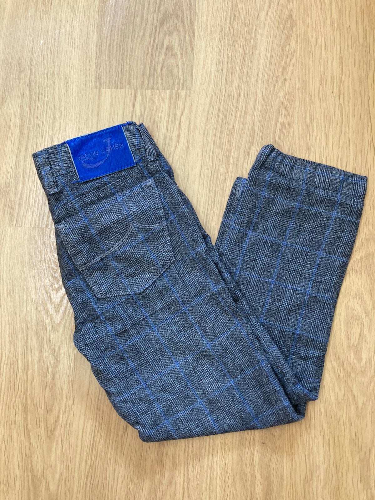 Jacob Cöhen Style J688 (Bard) Chino - 30 - Grey - Blue Patch, Blauw, Ophalen of Verzenden, Zo goed als nieuw, Jacob Cohen