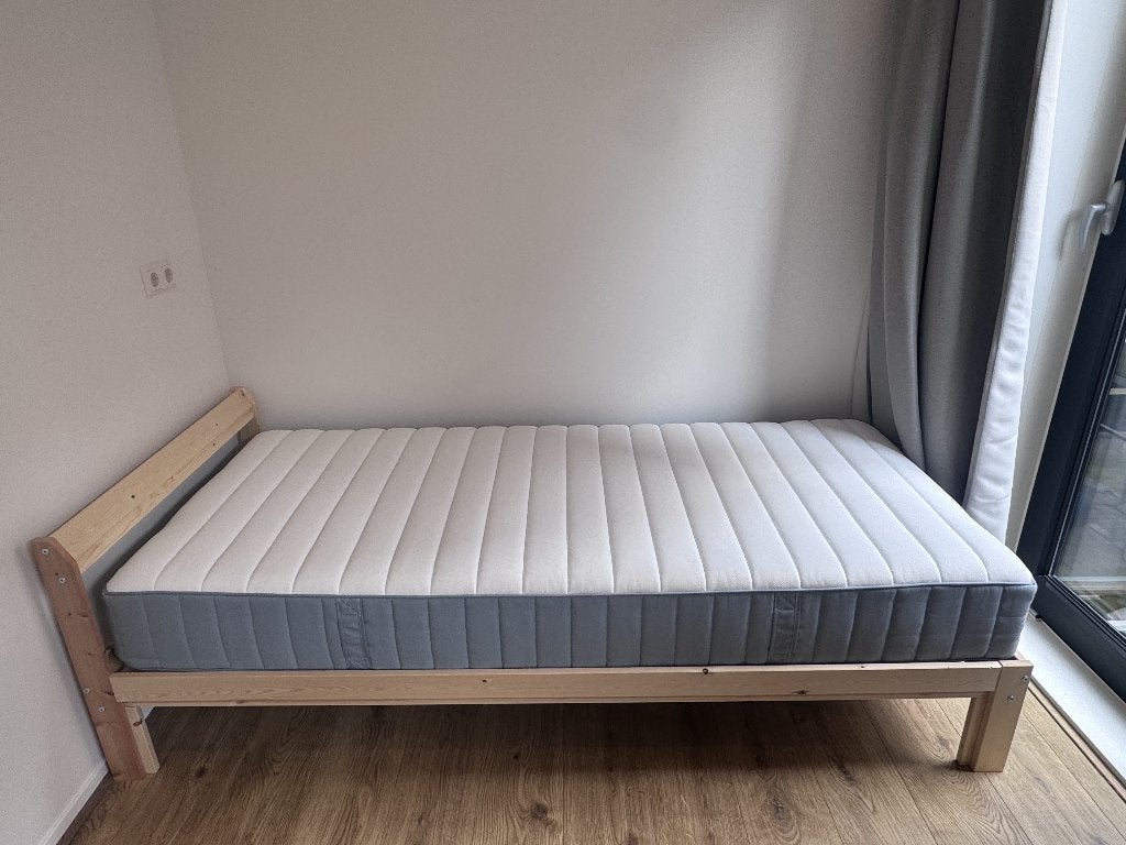 Single Bed frame and mattress Ikea, Ophalen, 90 cm, Eenpersoons, Nieuw