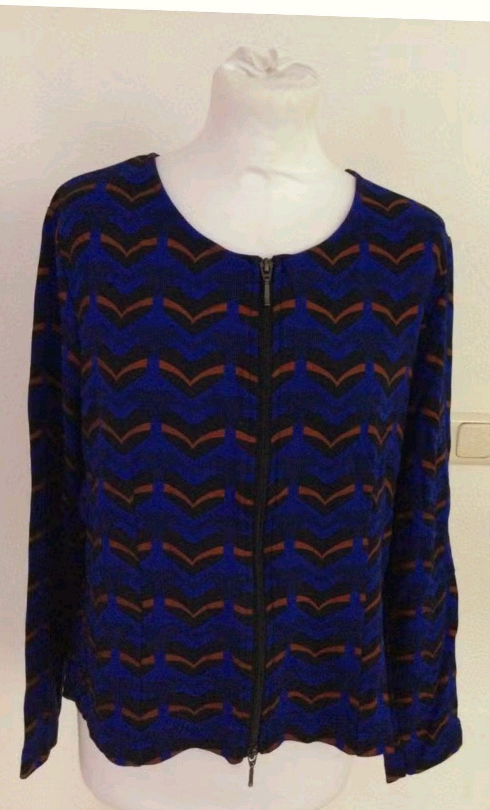 Prachtige blauw vest van Juffrouw Jansen maat XXL, Juffrouw Jansen, Verzenden, Zo goed als nieuw, Blauw