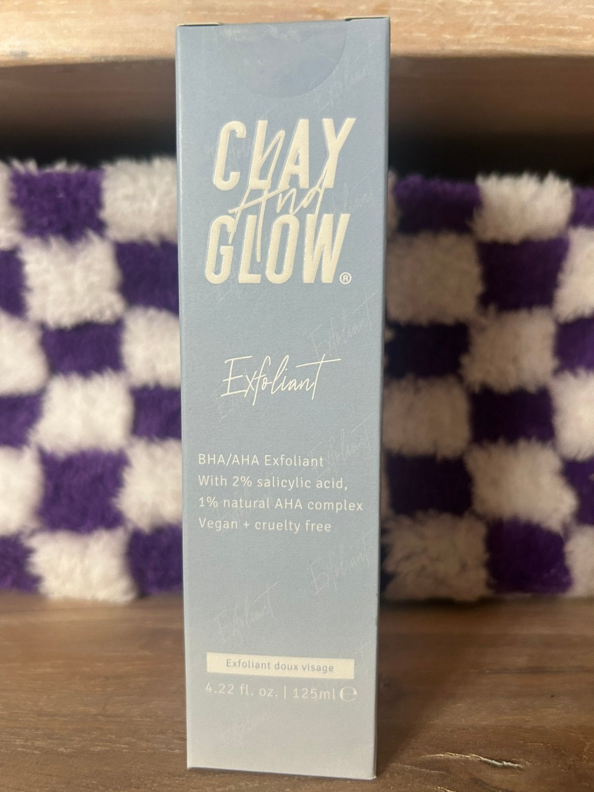 Clay and glow exfoliant BHA/AHA 125 ml nieuw, Verzenden, Nieuw, Gehele gezicht