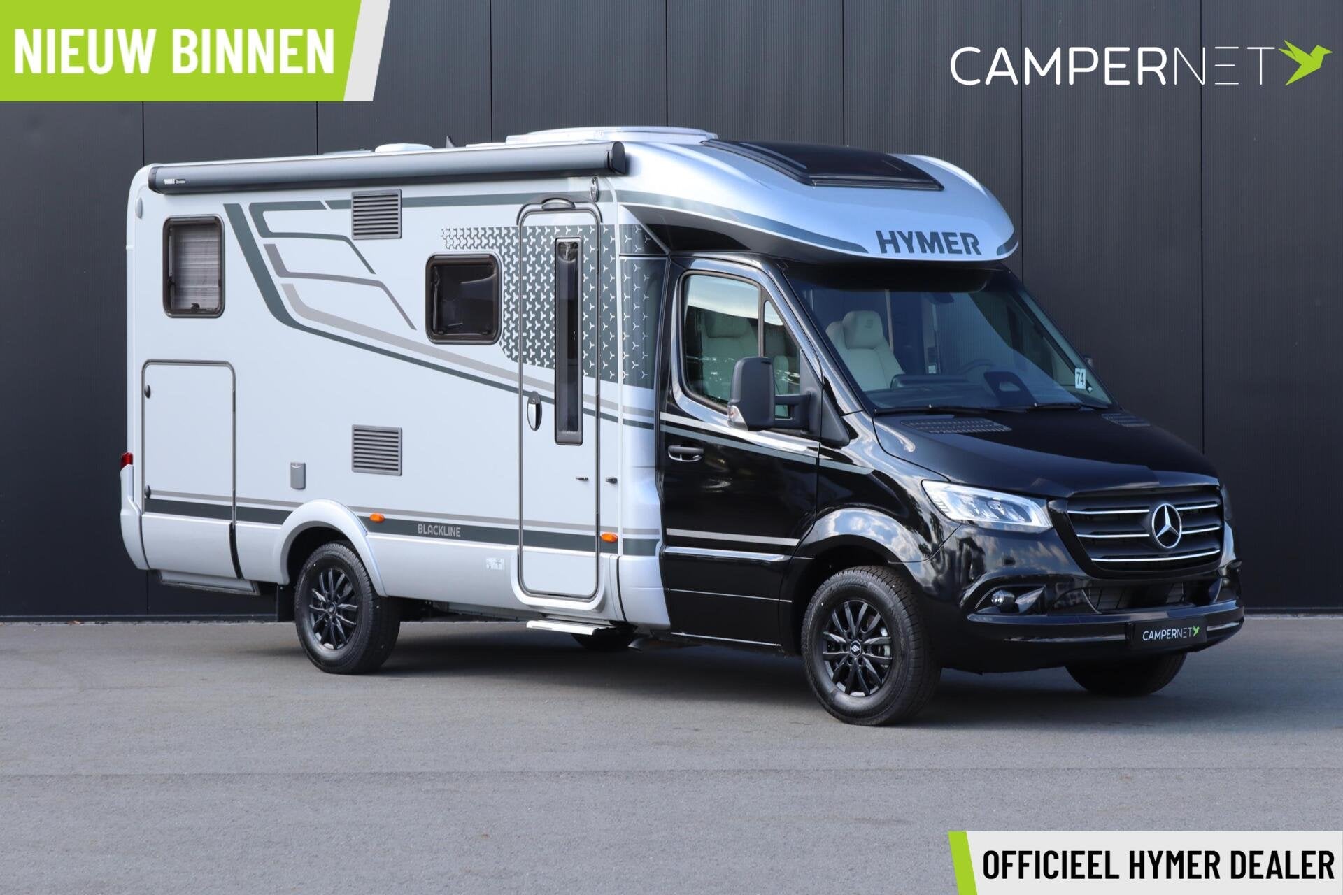 Hymer BMC-T 580 Blackline 170pk Automaat | Lengtebedden | Li, Caravans en Kamperen, Automaat, Achteruitrijcamera, Tot en met 2