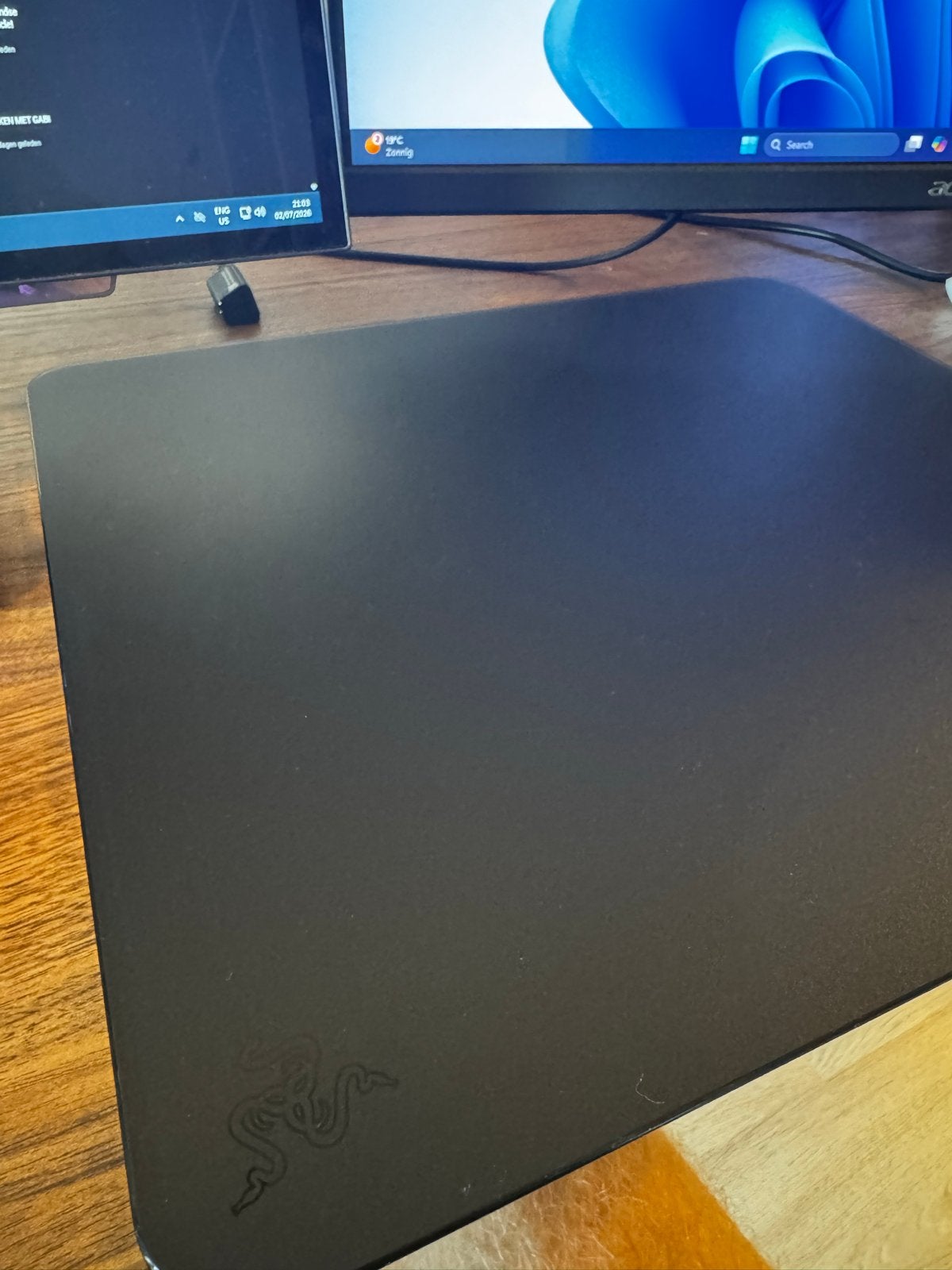Razer glazen muismat - Gaming precisie, Computers en Software, Muismatten, Ophalen, Gaming muismat, Zo goed als nieuw