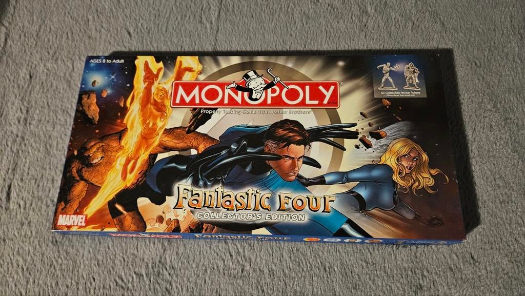 Monopoly Fantastic Four Collector's Edition, Vijf spelers of meer, Ophalen of Verzenden, Gebruikt, Hasbro
