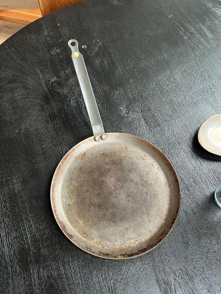 Pannenkoekenpan De Buyer Mineral B 25cm, Ophalen of Verzenden, Gebruikt, Overige materialen