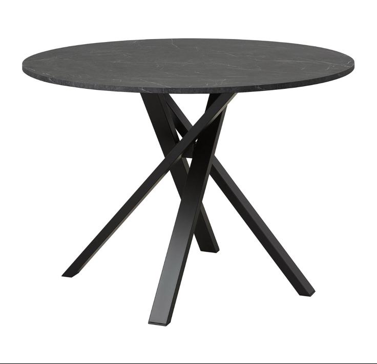 IKEA MARIEDAMM Ronde Tafel / Round Table Zwart Marmer, Ophalen, Overige materialen, Rond, 50 tot 100 cm