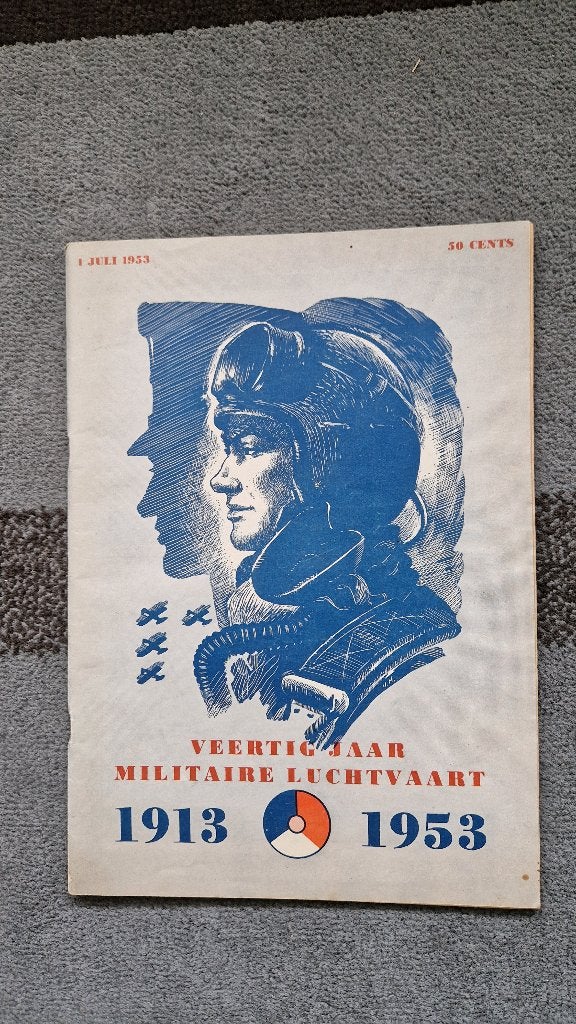 Tijidschrift 40 jaar militaire luchtvaart ( 1953), Ophalen of Verzenden, Gebruikt, Boek of Tijdschrift