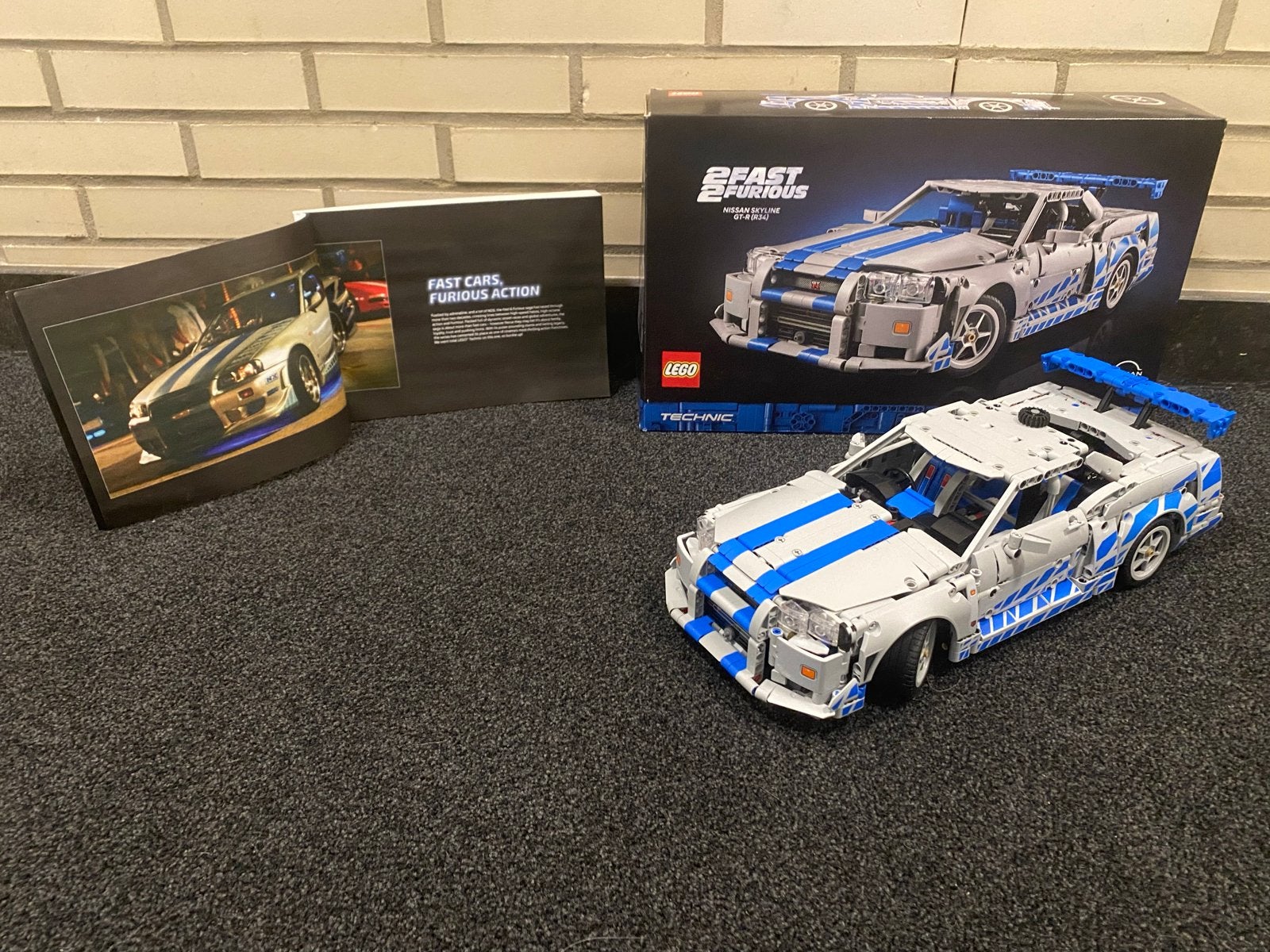LEGO Technic Fast & Furious Nissan Skyline GT-R (R34), Lego, Compleet, Ophalen of Verzenden, Zo goed als nieuw