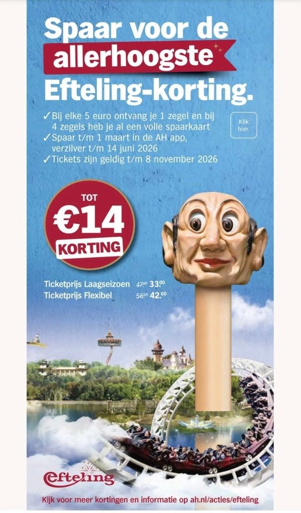 Efteling tickets, Tickets en Kaartjes, Twee personen