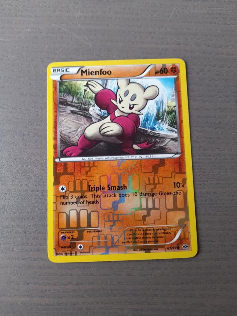 Next destinies 67/99 mienfoo reverse, Ophalen of Verzenden, Zo goed als nieuw, Losse kaart, Foil