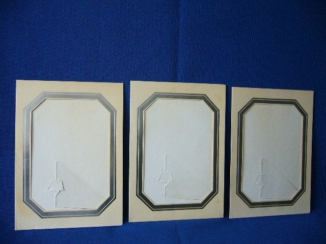 10 oude passepartouts voor fotolijst van 13 x 18, Ophalen of Verzenden