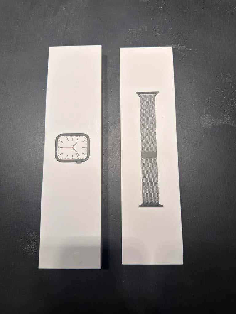 Apple Watch Series 7 GPS 41mm, Ophalen, IOS, Zo goed als nieuw, Waterdicht