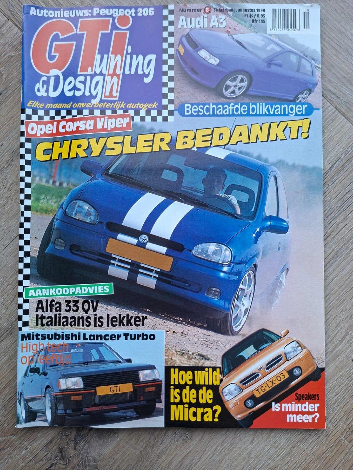 GTI Tuning & Design Magazine - Augustus 1998, Ophalen of Verzenden, Gelezen, Overige typen