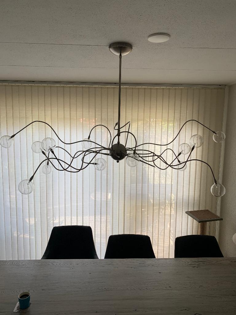 Tafelhanglamp, Ophalen, Zo goed als nieuw, Glas, 75 cm of meer