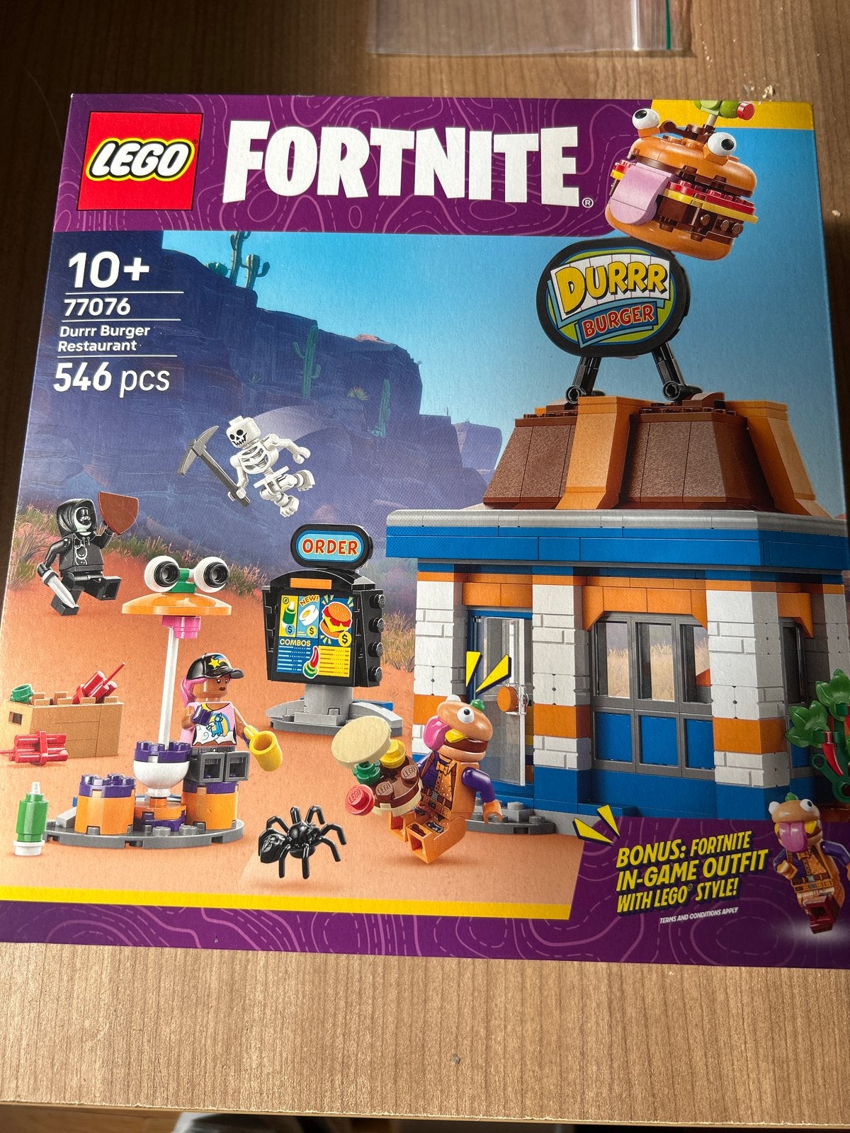 Nieuw LEGO Fortnite Durrr Burger Restaurant 77076, Ophalen of Verzenden, Nieuw