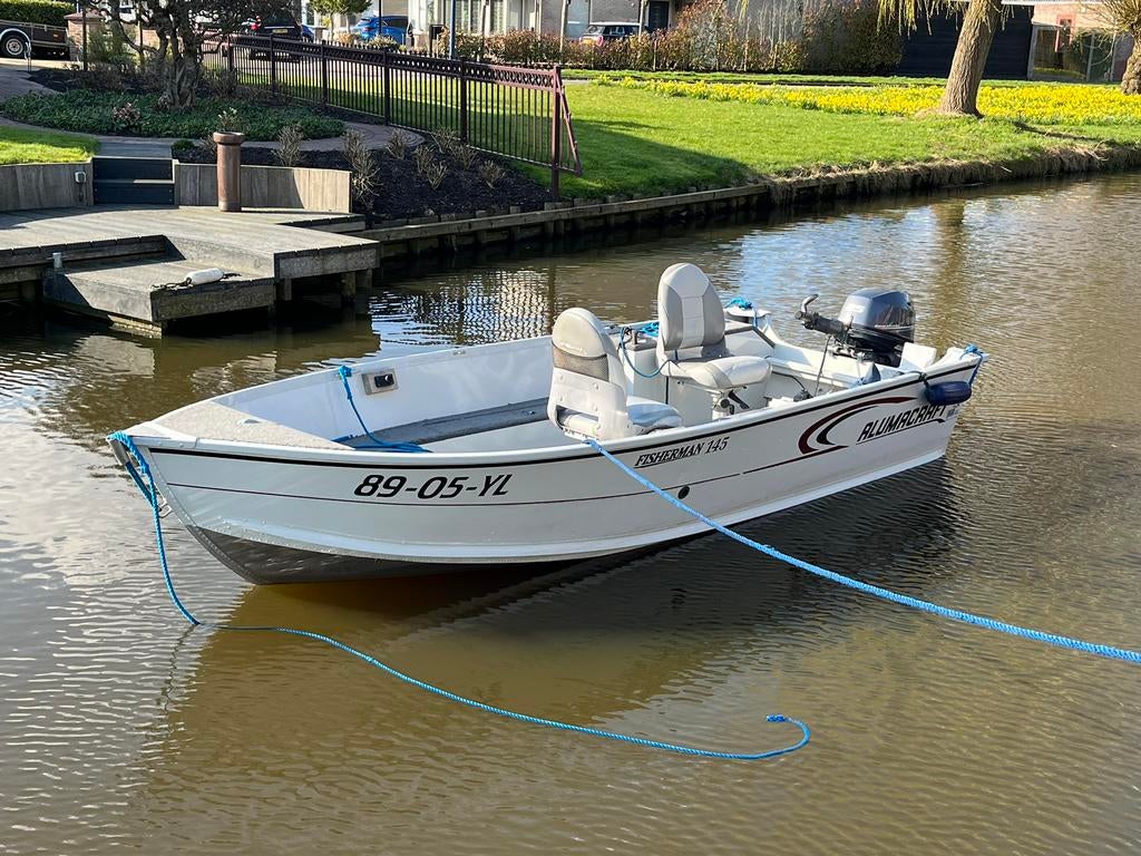 Alumacraft 145 Fisherman, 10 tot 30 pk, Aluminium, Ophalen of Verzenden, Zo goed als nieuw