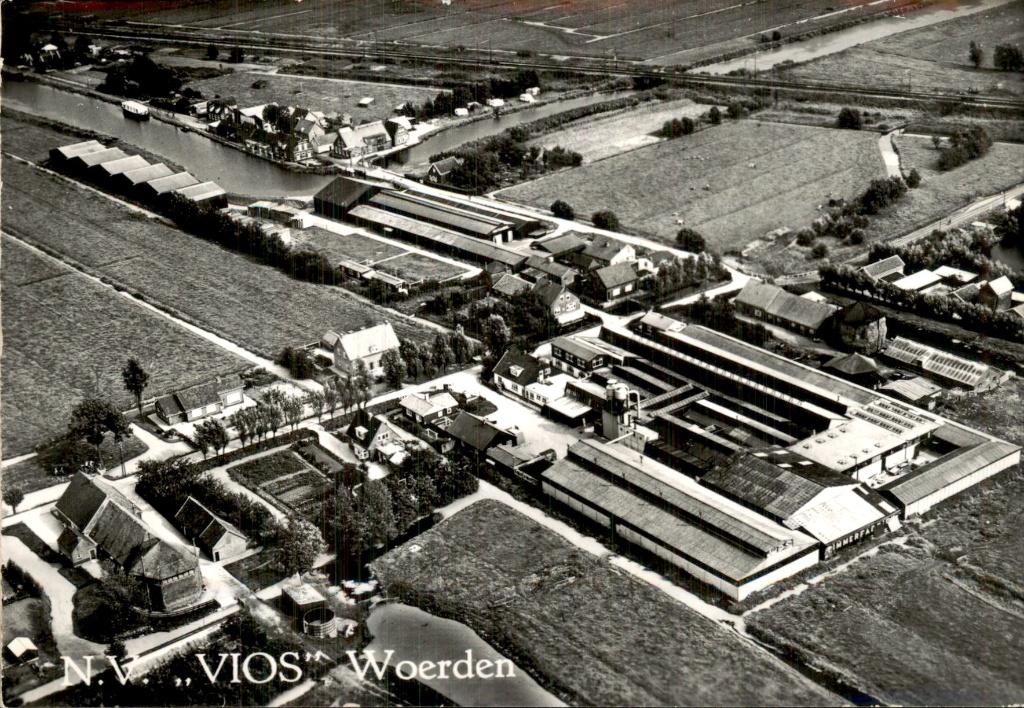Woerden - N.V. VIOS - Bedrijfsgebouwen, Verzamelen, Ophalen of Verzenden, 1940 tot 1960, Ongelopen, Utrecht