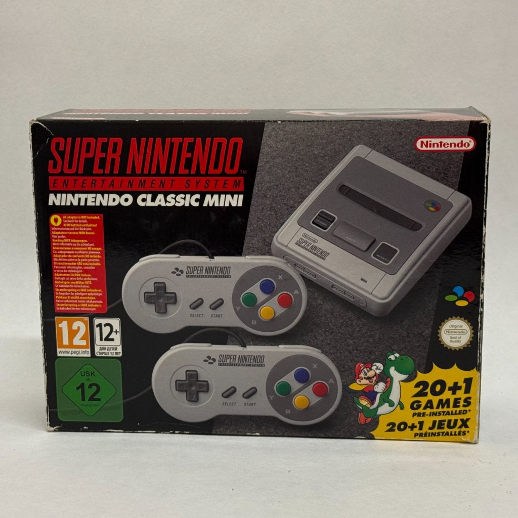 Nintendo Classic Mini Super Nintendo Entertainment System, Nintendo, Zo goed als nieuw, Support@nintendo.com, 11-1 Hokotate-cho, Kamitoba, Minami-ku
Kyoto 601-8501
Japan