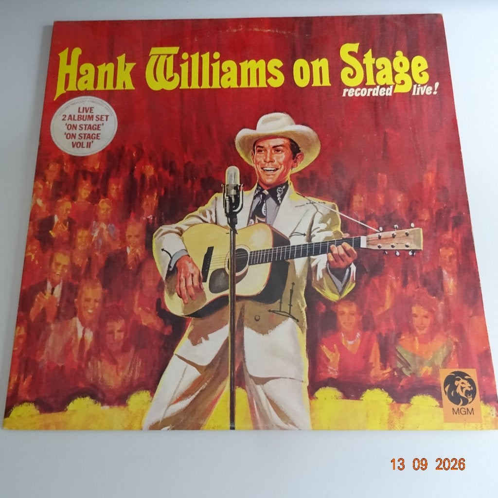 Hank Williams - Hank Williams on stage (2lp), Gebruikt, 12 inch, Country, Gatefold hoes