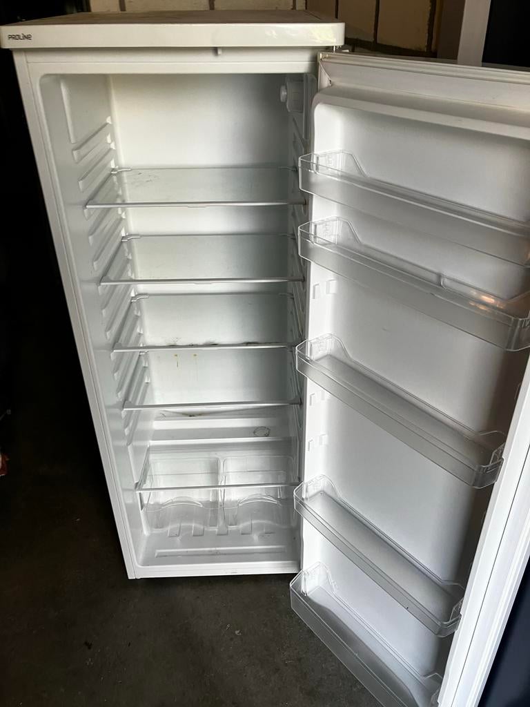 Proline Koelkast 160cm Wit - Ruim en Functioneel, Witgoed en Apparatuur, Ophalen, 150 tot 200 liter, 160 cm of meer, 45 tot 60 cm
