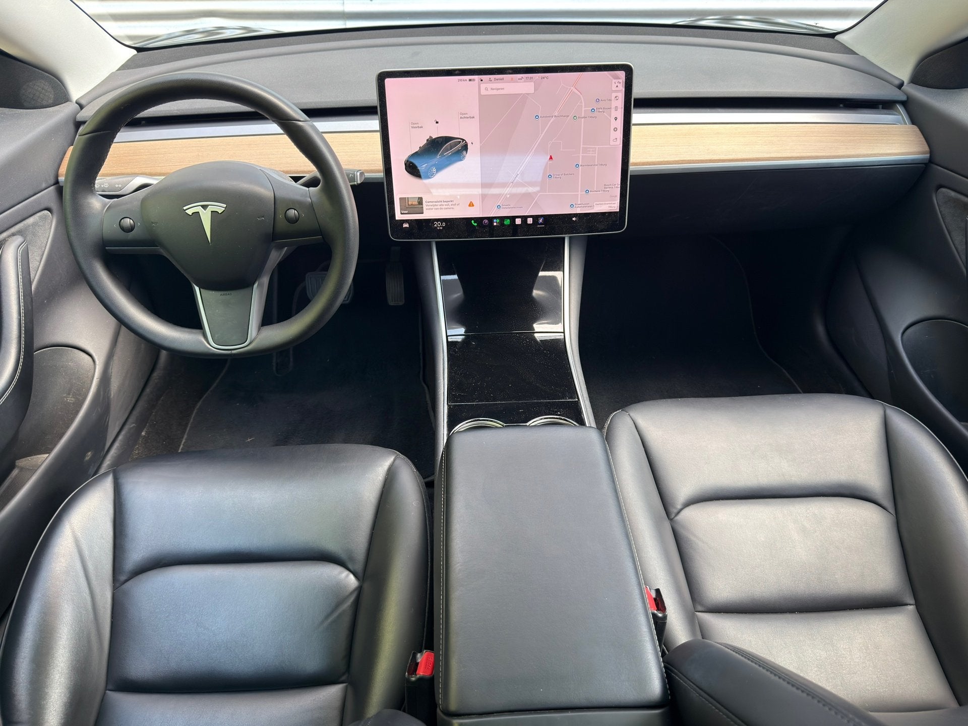 Tesla Model 3 Dual Long Range AWD 75 kWh l Pano l Leder l Ca, Auto's, Automaat, Zwart, 84 €/maand, Stoelverwarming