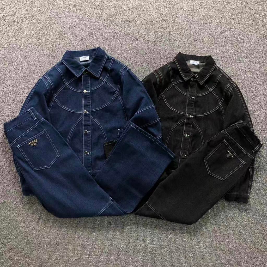 PRADA Denim set in 2 kleuren, nieuw, Ophalen of Verzenden, Nieuw, Maat 38/40 (M)