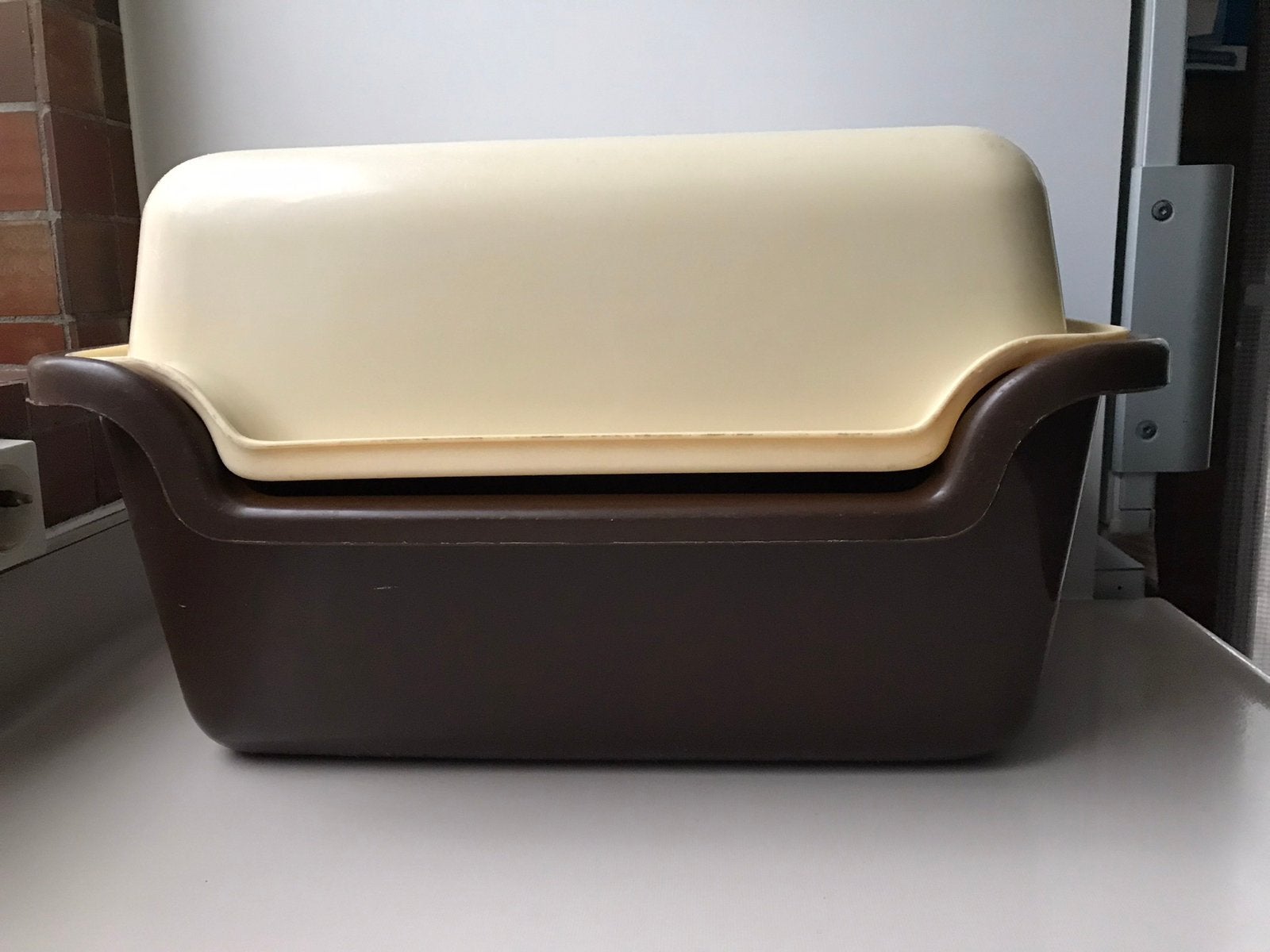 Bruin - beige aardappelbak - CURVER -, Ophalen of Verzenden, Huis en Inrichting