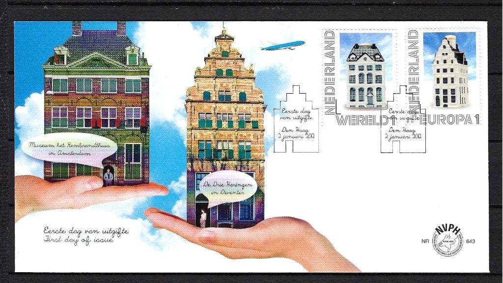 FDC NVPH E643 onbeschreven, Ophalen of Verzenden, Onbeschreven, Nederland