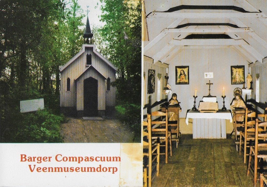 Barger compascuum veenmuseumdorp ansichtkaart ( a437 ), Ophalen of Verzenden, 1980 tot heden, Gelopen