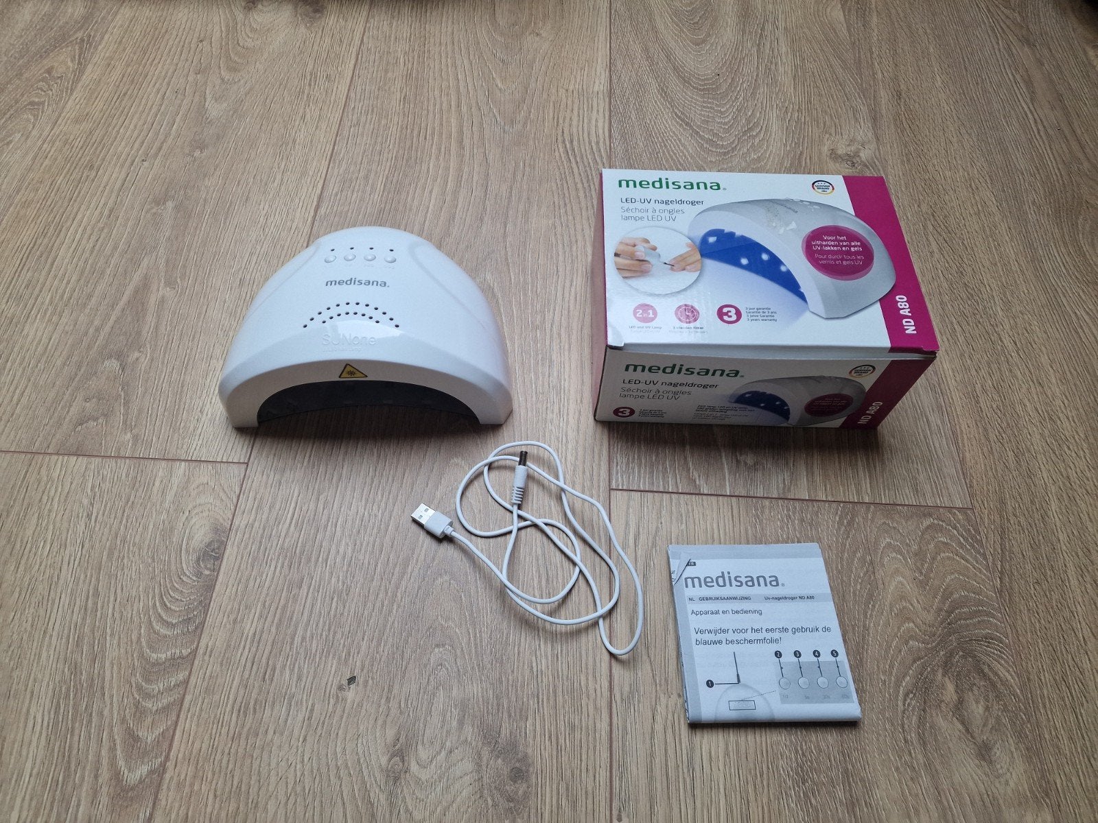 Medisana LED UV Nageldroger - Voor perfecte nagels, Ophalen of Verzenden, Zo goed als nieuw, Gehele gezicht, Verzorging