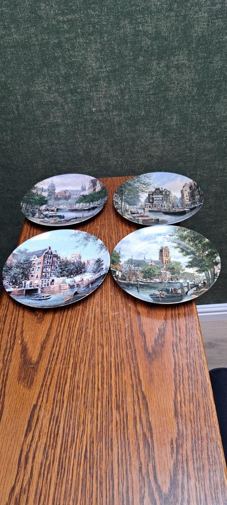 4 Bradford Exchange Amsterdam/Rotterdam sierborden, Ophalen of Verzenden