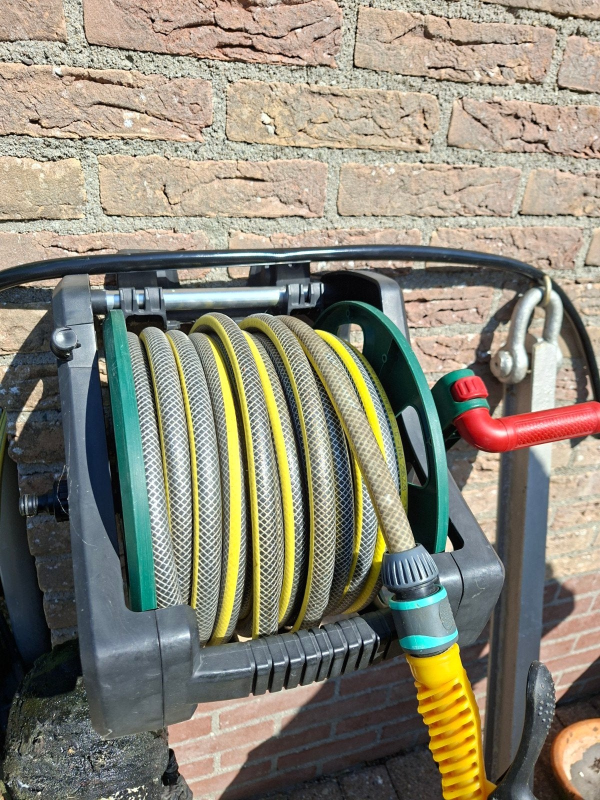 Parkside slanghaspel met 20 meter tuinslang, Ophalen, Gebruikt, Tuinslanghaspel