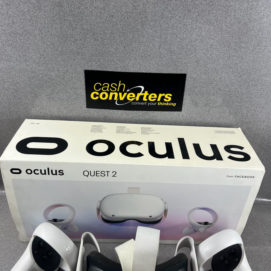 Oculus Quest 2 VR bril | in doos | 64GB | 407312, Spelcomputers en Games, Ophalen of Verzenden, Zo goed als nieuw, VR-bril, Telefoon