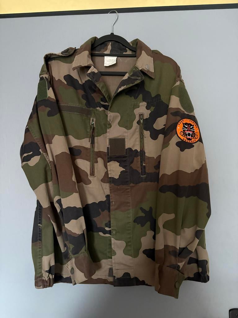 Frans Leger Camouflage Jas - Maat L, Ophalen of Verzenden, Zo goed als nieuw, Maat 52/54 (L), Groen