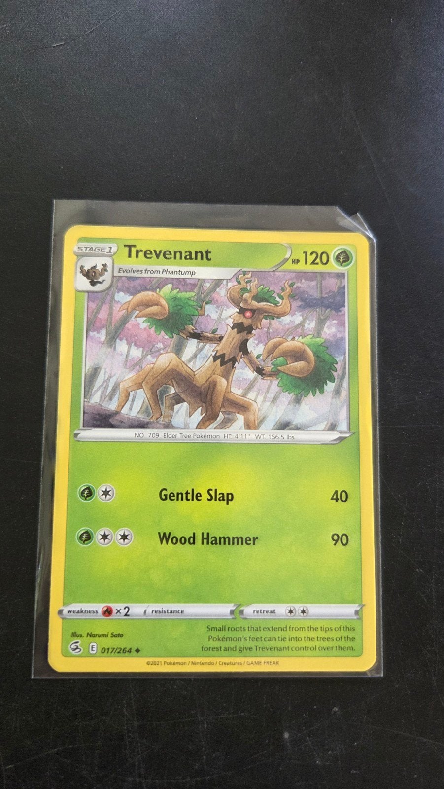 Trevenant 017/264 Fusion Strike Pokémon Kaart, Verzenden, Zo goed als nieuw, Losse kaart