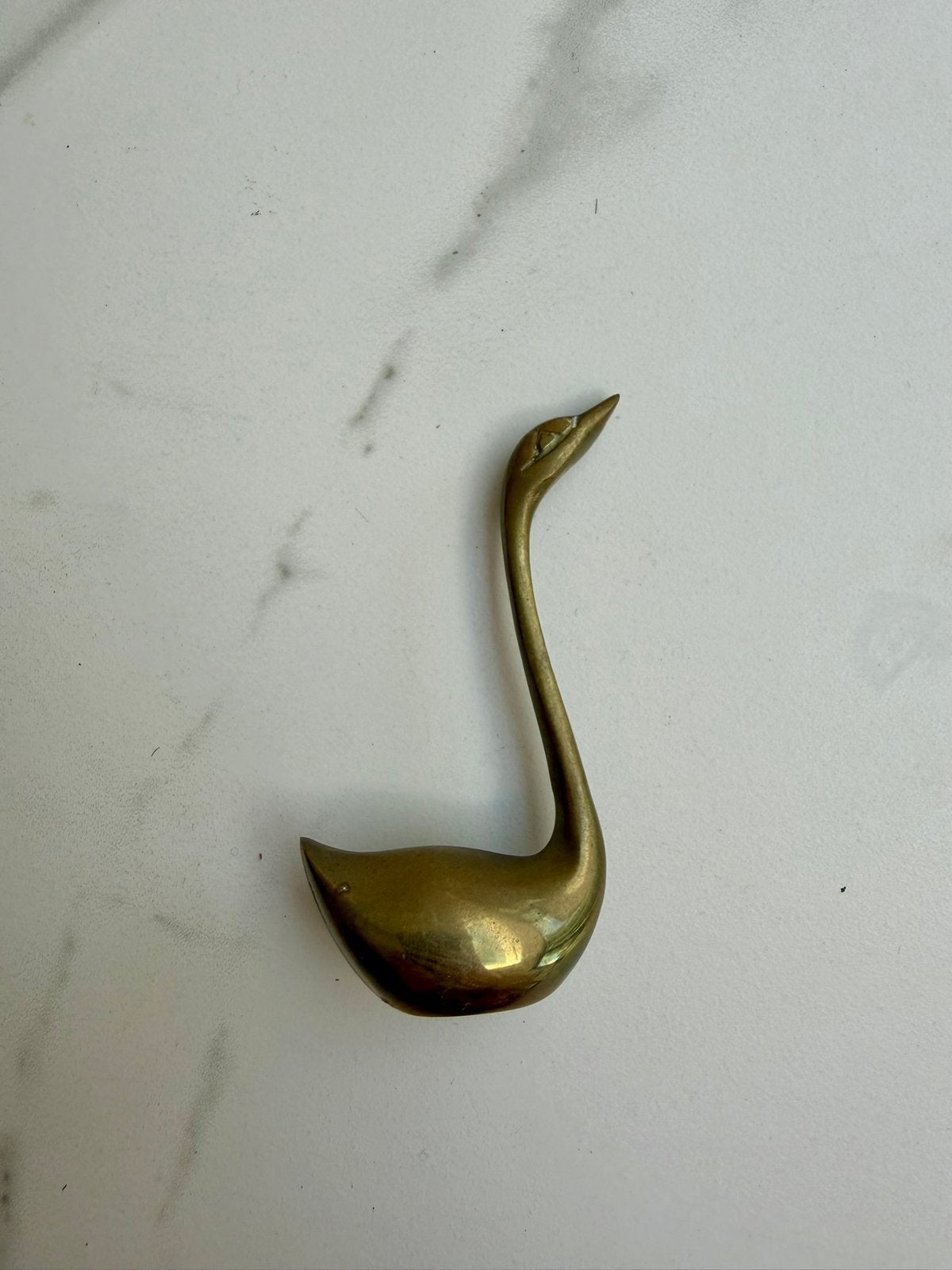 VINTAGE Messing Zwaantje, Ophalen of Verzenden